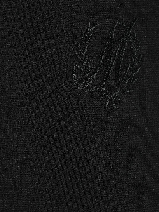 Платье с белым воротником, черное Monnalisa | Фото 3