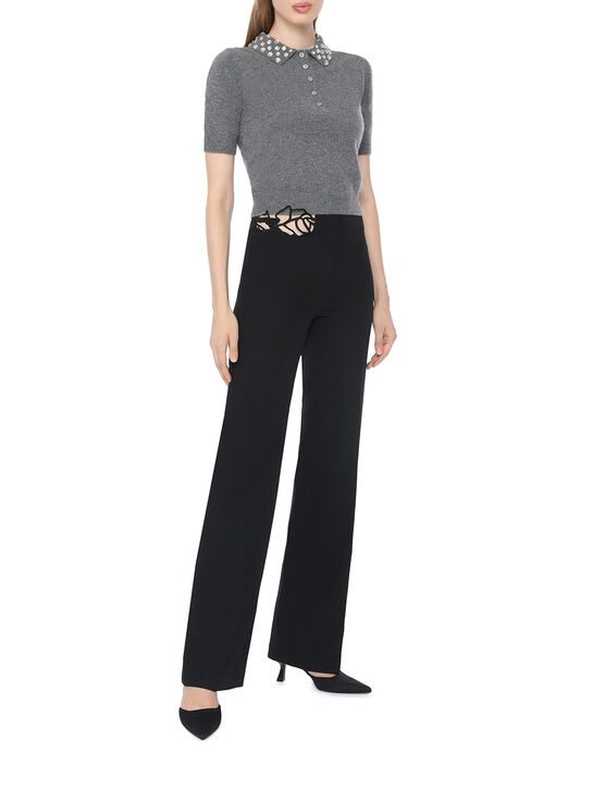 Джемпер-поло, серый Blumarine | Фото 2