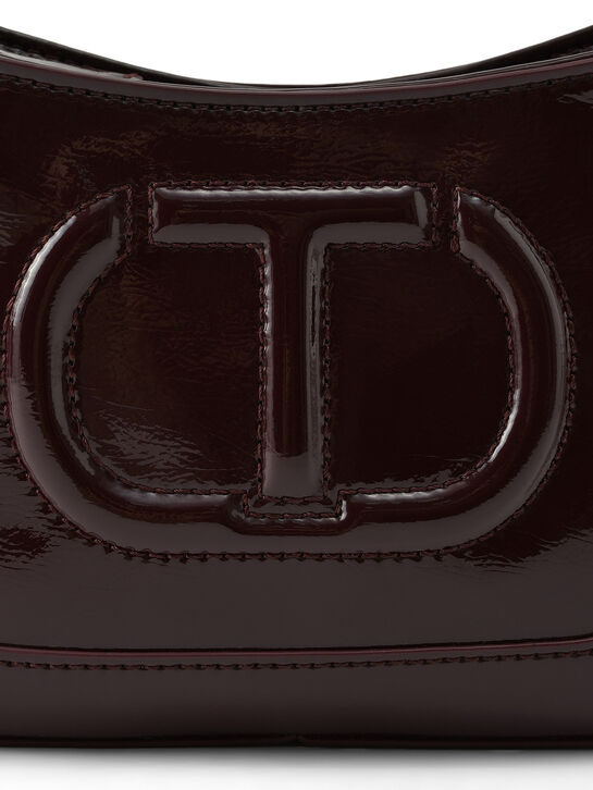 Сумка с лого в тон, бордовая TWINSET | Фото 5