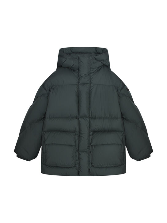 Пальто-пуховик с капюшоном IL Gufo | Фото 1