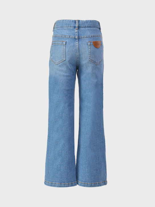 Выбеленные джинсы, голубые Chloe | Фото 2