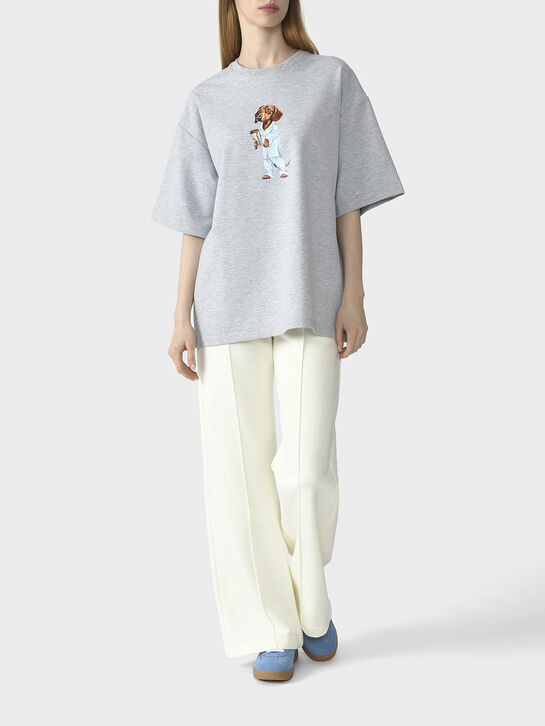 Футболка с принтом Таксы Flashin | Фото 2