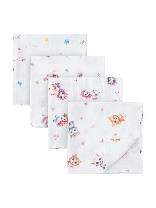 Комплект из 4 пеленок, 60x60 см Jan&Sofie | Фото 1