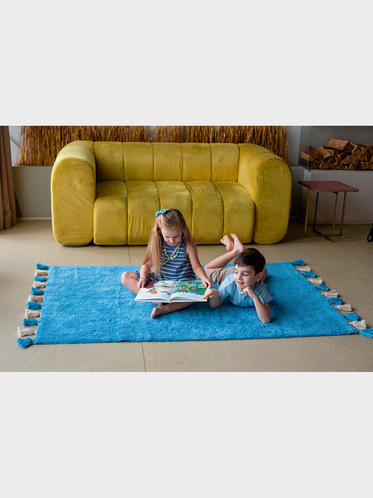 Хлопковый ковер Colorful Blue 120х180 см Lillaland | Фото 4