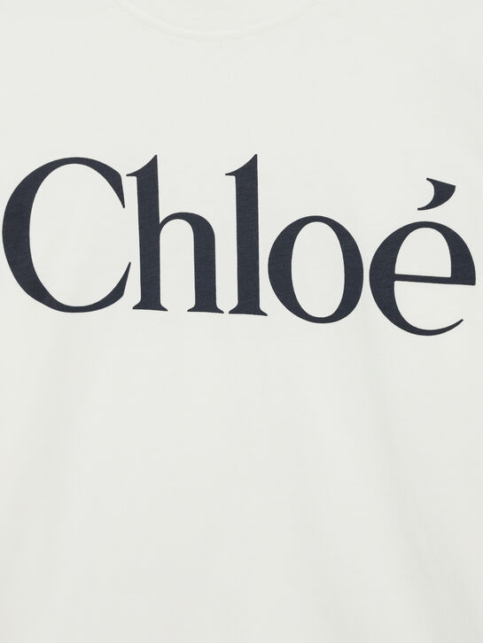Лонгслив с черным лого на груди Chloe | Фото 3