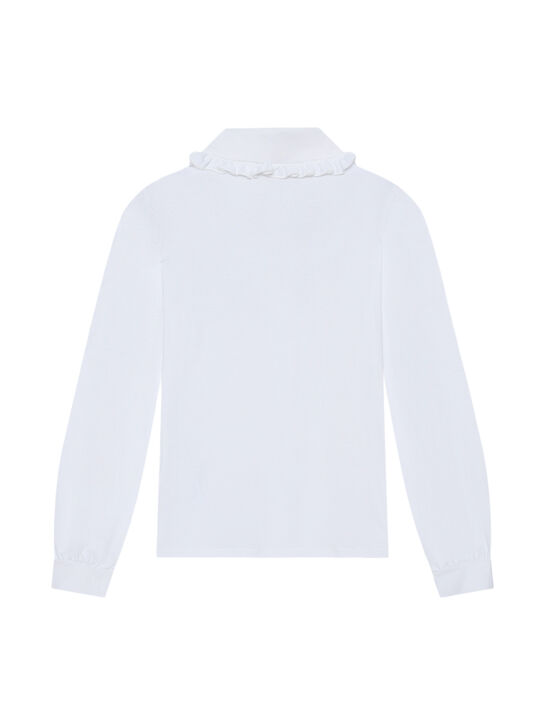 Рубашка с контрастным бантом Monnalisa | Фото 2