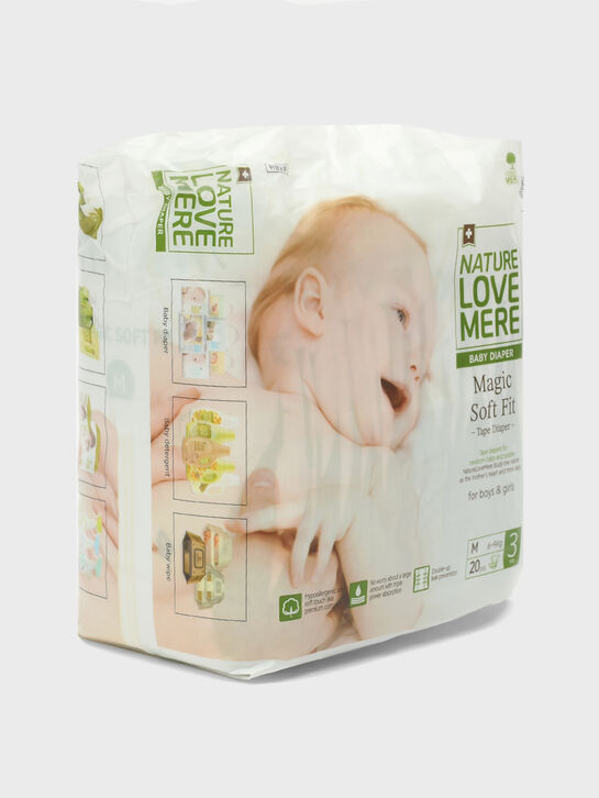 Подгузники супер мягкие MAGIC Soft M 6-9 кг, 20 шт NATURE LOVE MERE | Фото 2