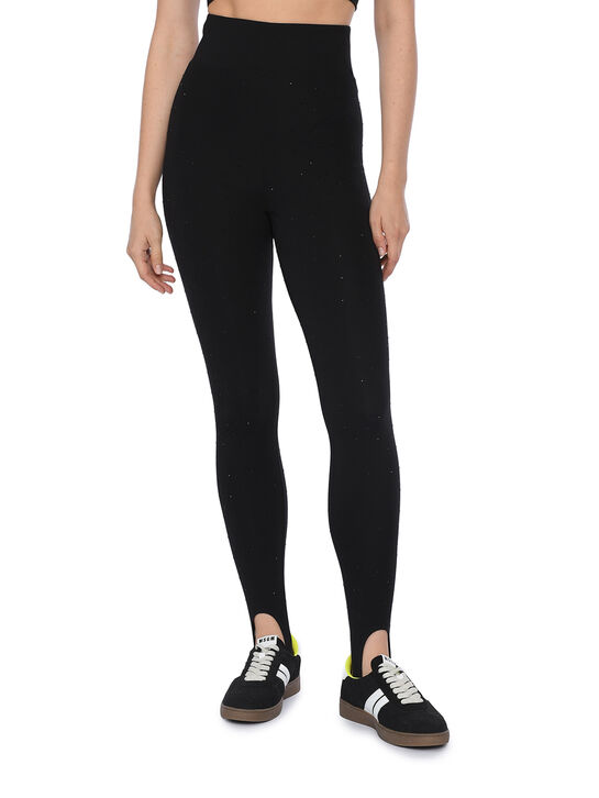 Леггинсы со стразами, черные Flashin | Фото 3