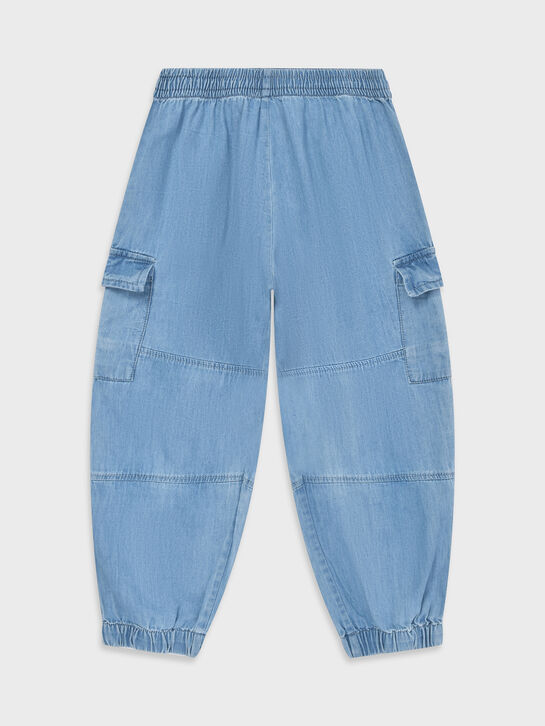 Джинсы с карманами карго, голубые Molo | Фото 1