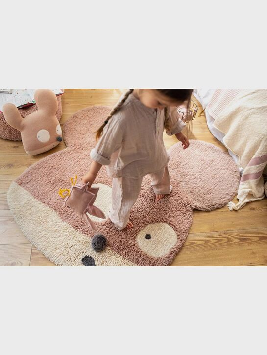 Шерстяной стираемый ковер Miss Mighty Mouse 100х120 см Lorena Canals | Фото 7