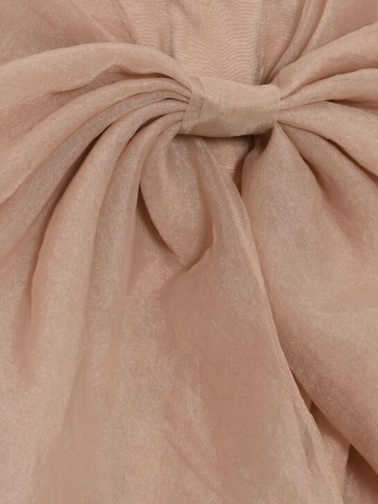 Платье с бантом, бежевое Maison Ava | Фото 3