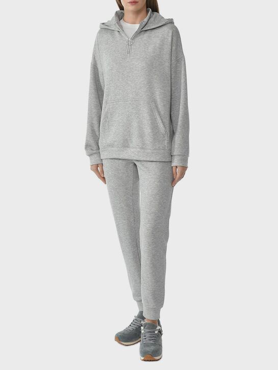 Толстовка-худи с застежкой на молнию, серая Pietro Brunelli | Фото 2