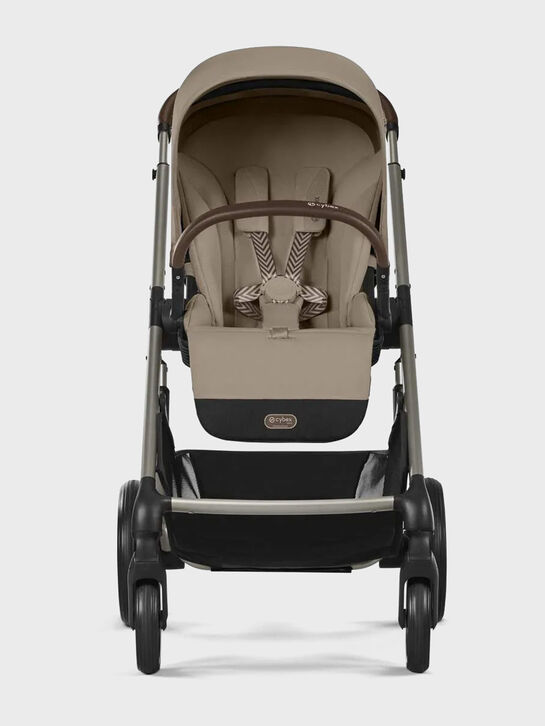 Коляска 3 в 1 Balios S Lux со спальным блоком Cot S и автокреслом Aton B2 i-Size, бежевая CYBEX | Фото 3