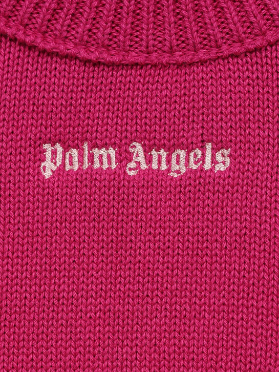 Джемпер с декором &quot;пальмы&quot;, фуксия Palm Angels | Фото 3