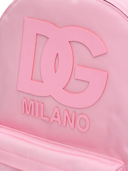 Рюкзак с лого в тон, розовый Dolce&Gabbana | Фото 3