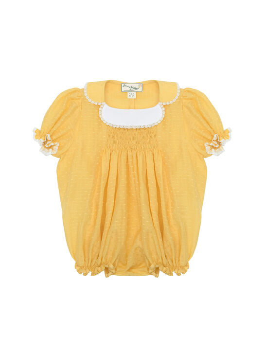 Песочник из батиста, желтый Born to Bloom | Фото 1
