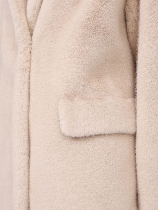 Пальто из эко-меха Flashin | Фото 7