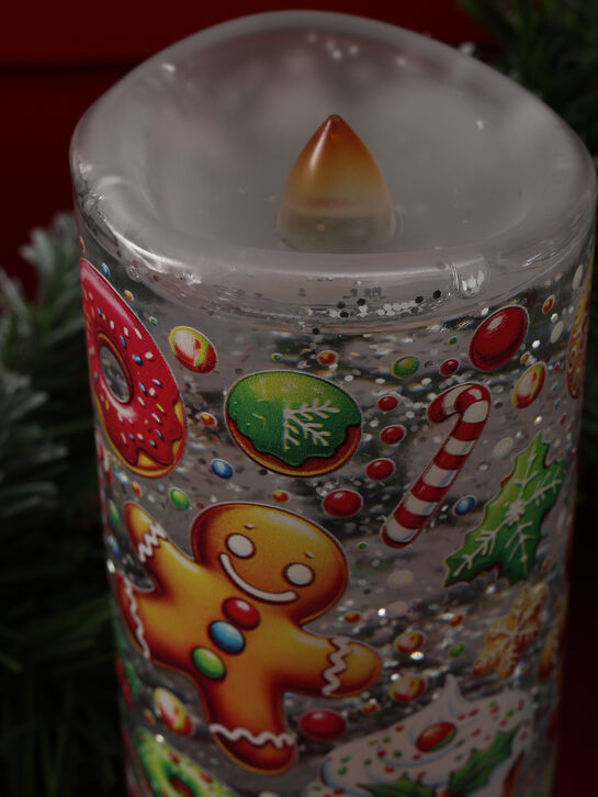 Светодиодная свеча водяная 8×8×20,5 см Timstor | Фото 7