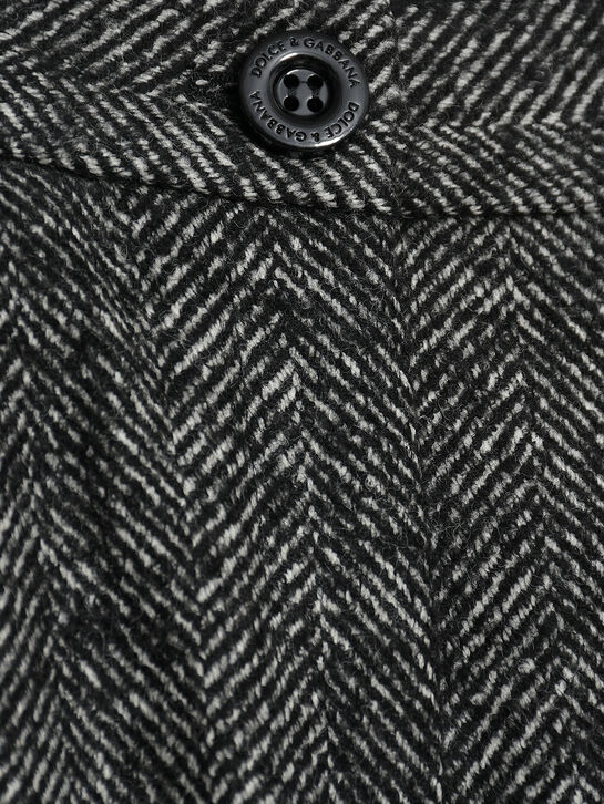 Шорты твидовые, серые Dolce&Gabbana | Фото 4