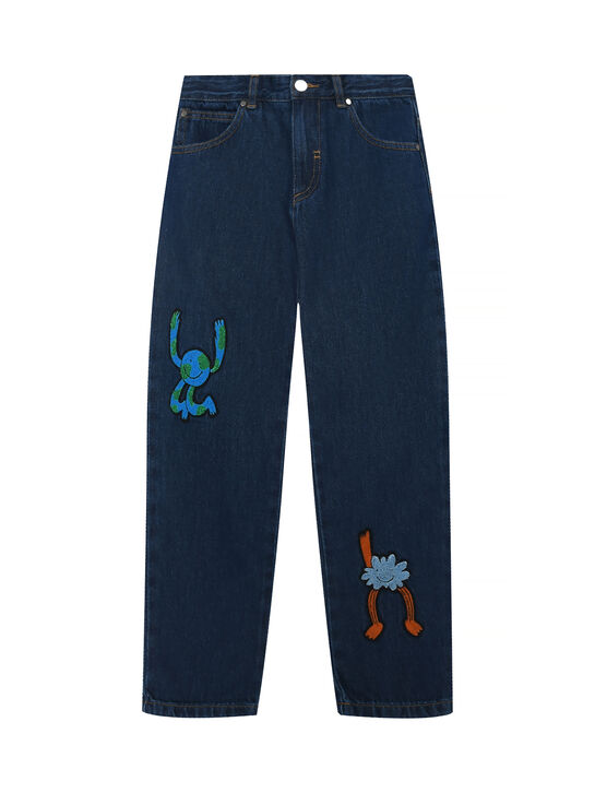 Джинсы с яркими патчами Stella McCartney | Фото 1