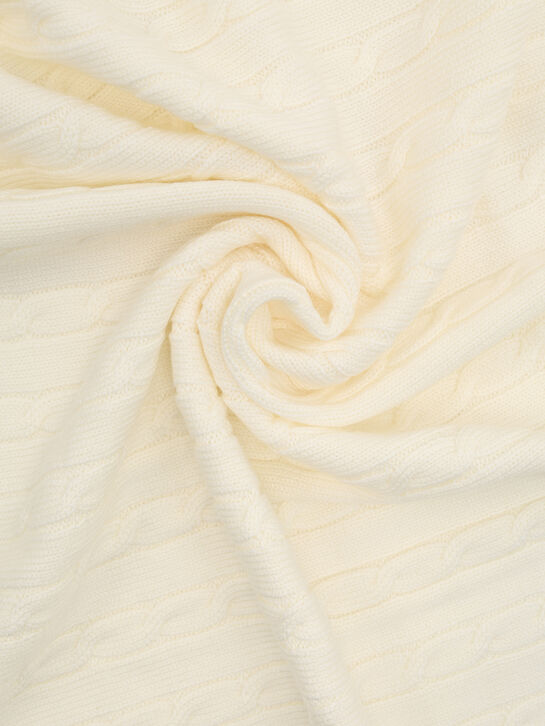 Плед вязаный из шерсти Maglificio di Verona | Фото 4