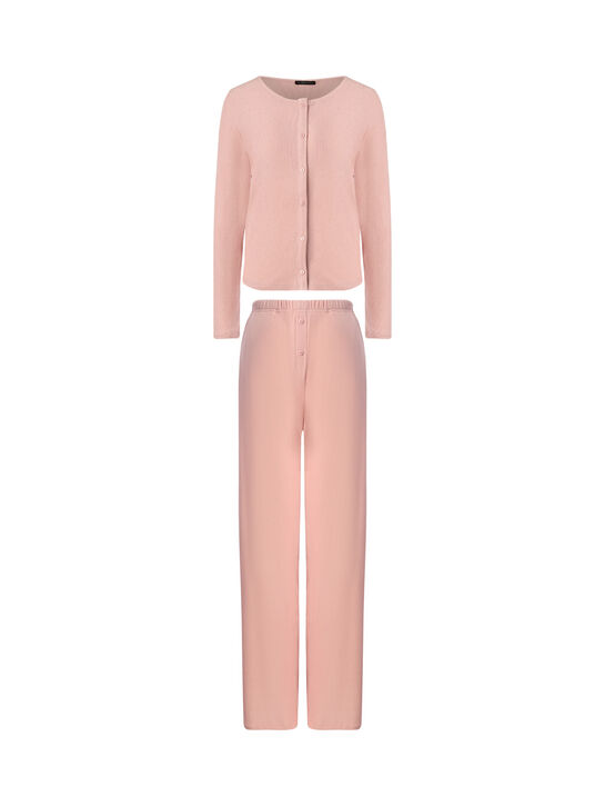Розовый комплект из джемпера и брюк Dan Maralex | Фото 1