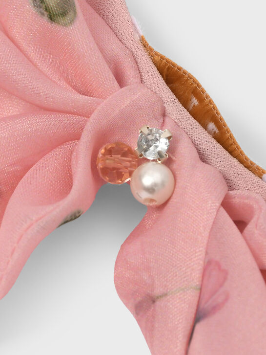 Ободок с бантом, розовый Eirene | Фото 3