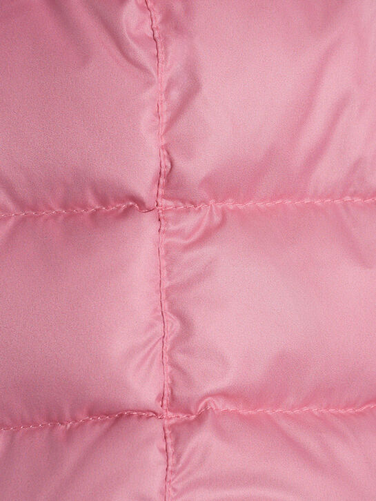 Комбинезон с мехом енота на капюшоне, роозовый Manudieci | Фото 3