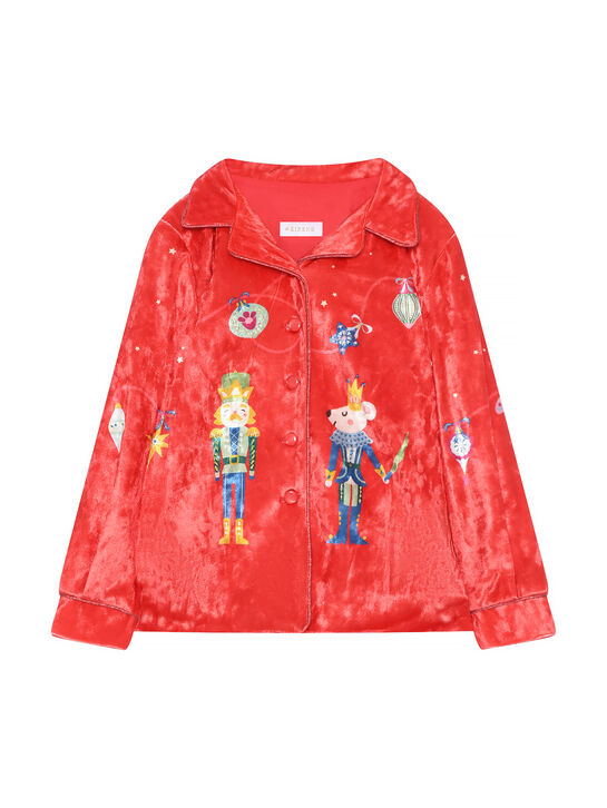 Пижама с принтом &quot;щелкунчик&quot;, красная Eirene | Фото 2