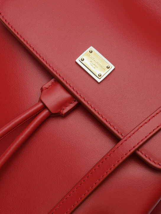 Рюкзак с золотым лого, красный Dolce&Gabbana | Фото 4