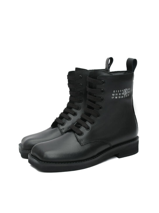 Ботинки с флисовой подкладкой, черные MM6 | Фото 3