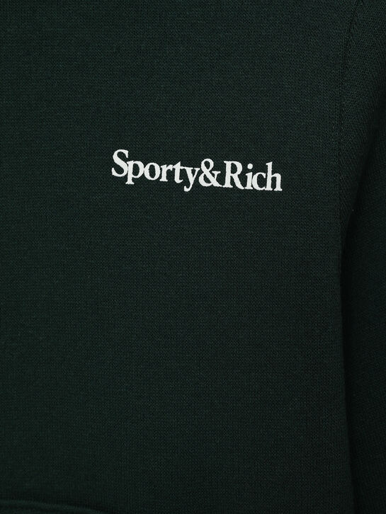 Толстовка-худи с лого на груди Sporty&Rich | Фото 3