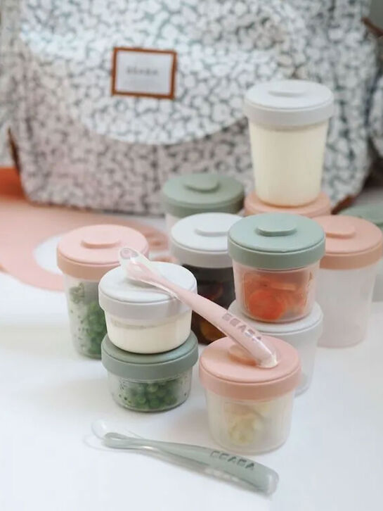 Набор из контейнеров 2x90 ml + 4x150 ml + 6x250 ml и двух ложек BEABA | Фото 3