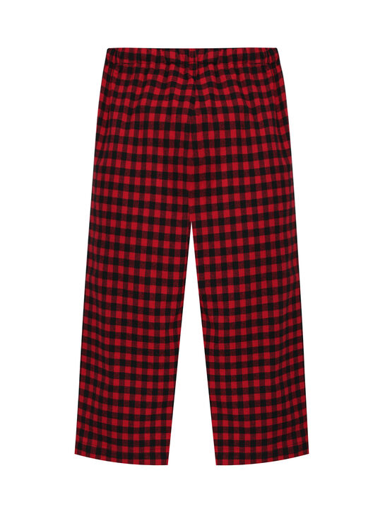 Пижама с новогодним принтом и брюками в клетку Dan Maralex | Фото 5