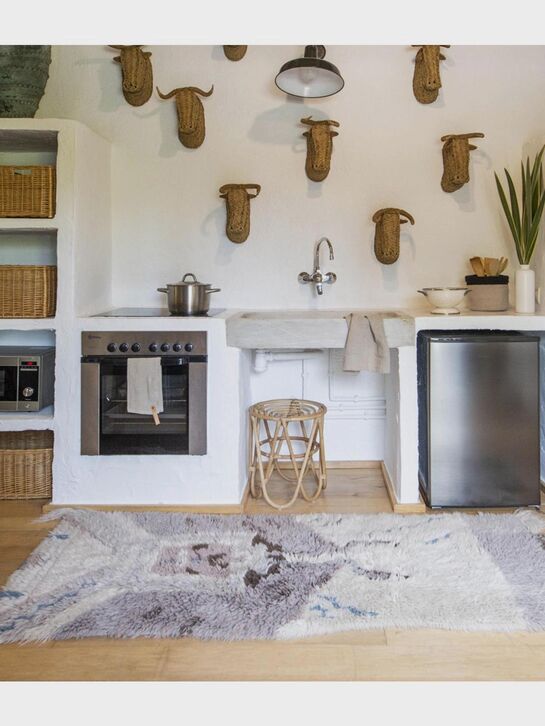 Шерстяной стираемый ковер Zuni 240х90 Lorena Canals | Фото 9