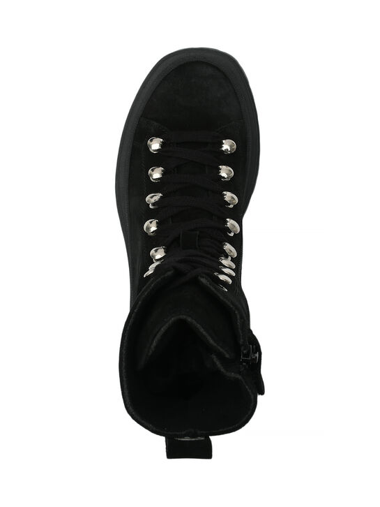 Ботинки замшевые, черные Jarrett | Фото 5