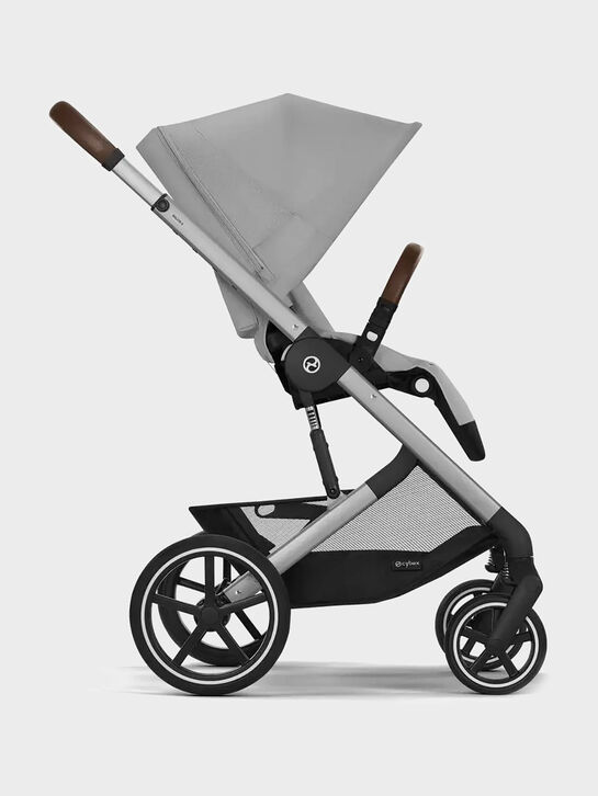 Коляска Balios S Lux SLV Stone Grey с дождевиком CYBEX | Фото 3