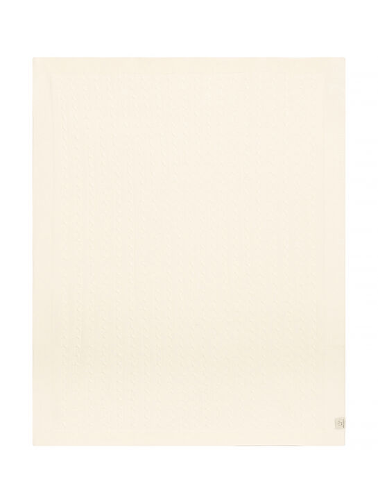 Плед вязаный из шерсти Maglificio di Verona | Фото 2