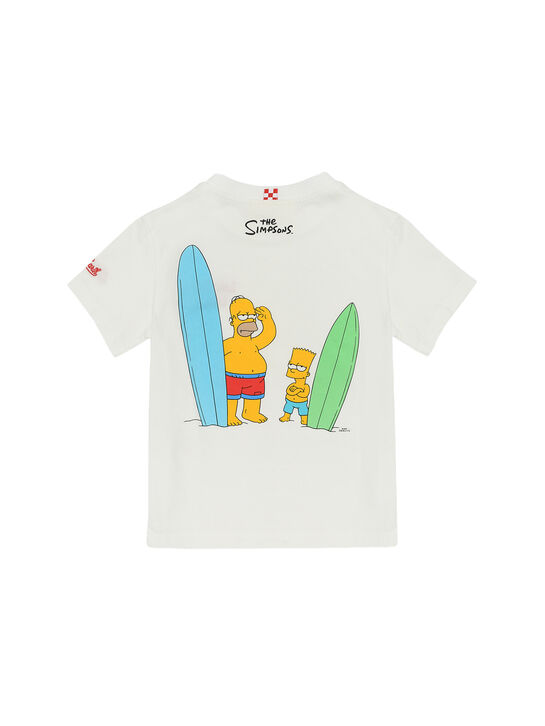 Футболка с принтом &quot;Гомер и Барт Симпсоны&quot; Saint Barth | Фото 2