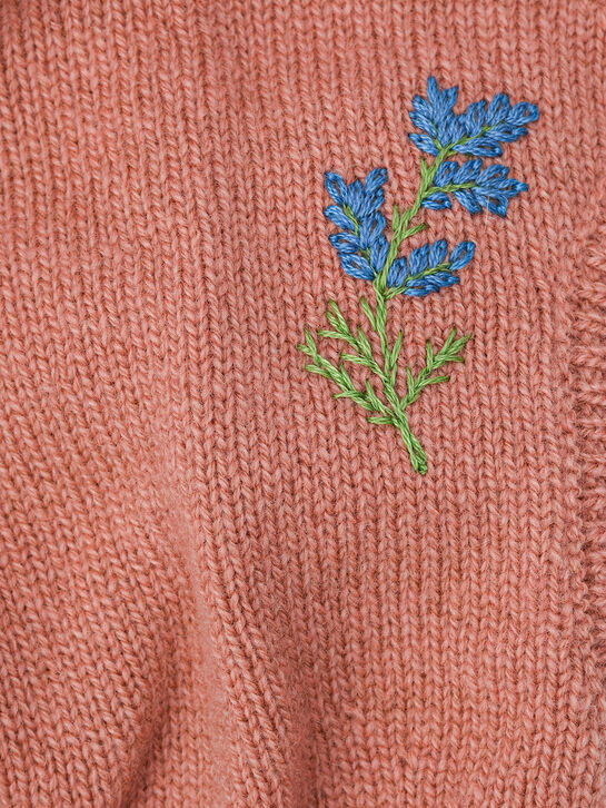 Шапка-шлем с вышивкой Born to Bloom | Фото 3