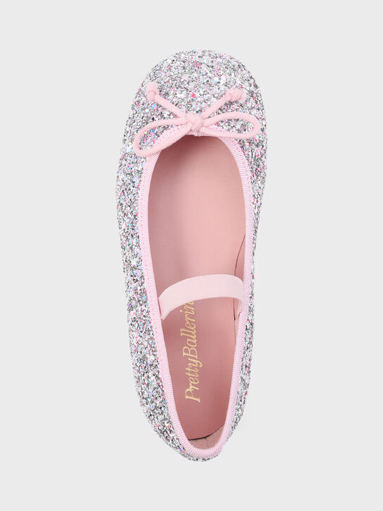 Туфли с блестками, розовые Pretty Ballerinas | Фото 4