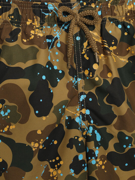 Шорты для купания, принт милитари Palm Angels | Фото 3