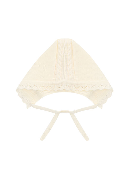 Чепчик вязаный ажурный Maglificio di Verona | Фото 1