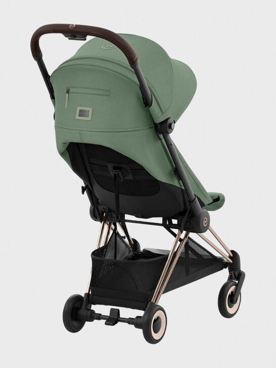 Коляска Coya Rosegold Leaf Green с дождевиком и бампером CYBEX | Фото 3