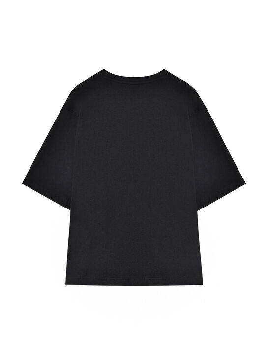 Футболка с лого, черная Disclaimer | Фото 2