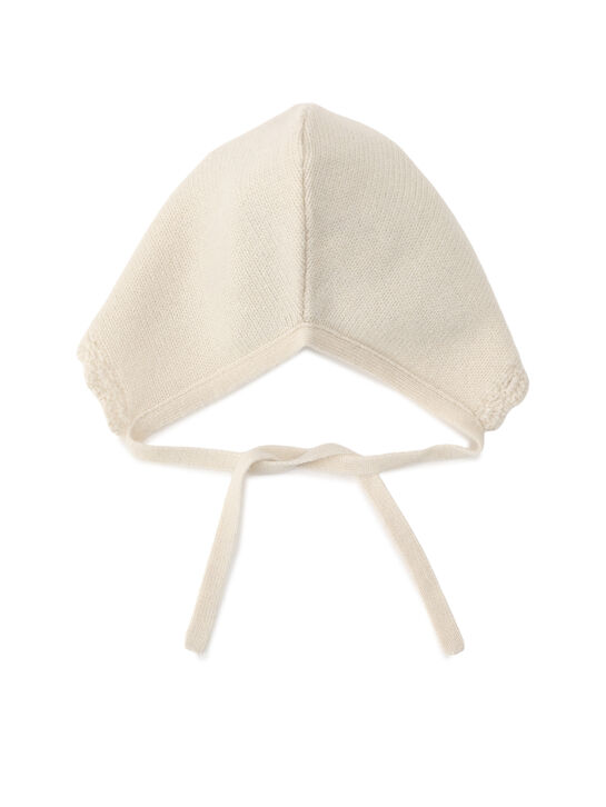Чепчик кашемировый, кремовый Oscar et Valentine | Фото 2