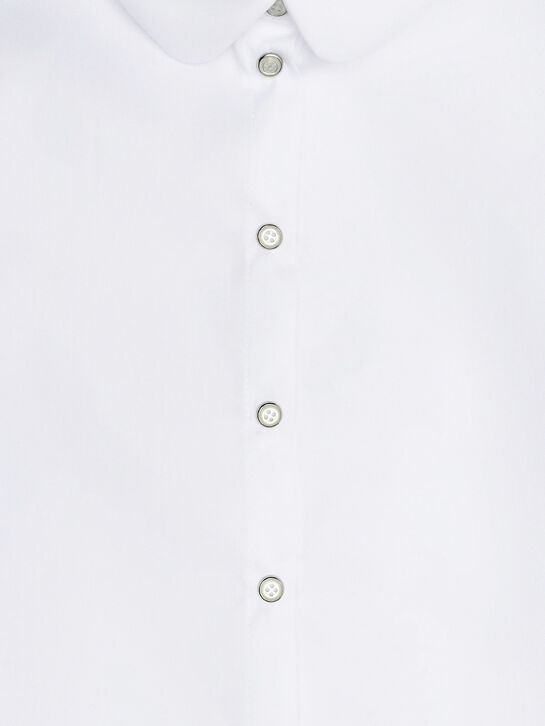 Белая рубашка с короткими рукавами KengLabel | Фото 3