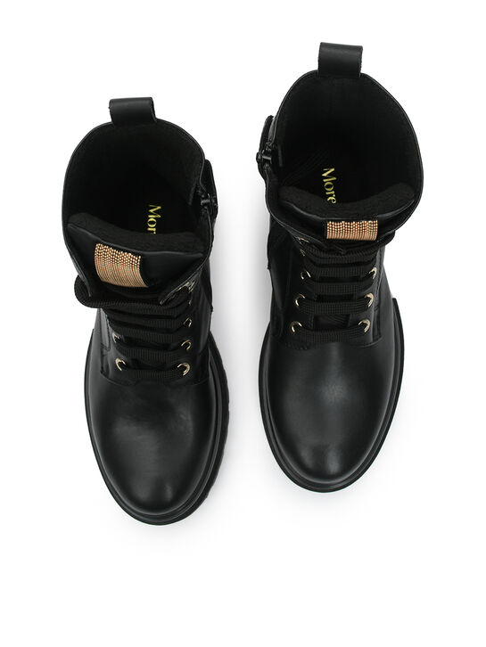 Ботинки с флисовой подкладкой, черные Morelli | Фото 5