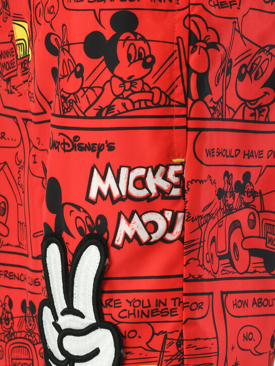 Бермуды для купания с принтом Mickey, красные Marc Jacobs | Фото 3