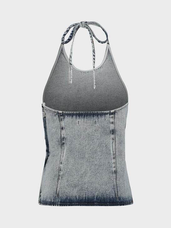 Джинсовый топ, голубой The New Society | Фото 2